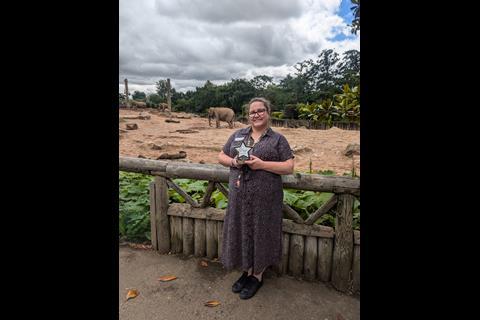 Charlotte Howle of Chester Zoo won the Excellence Award